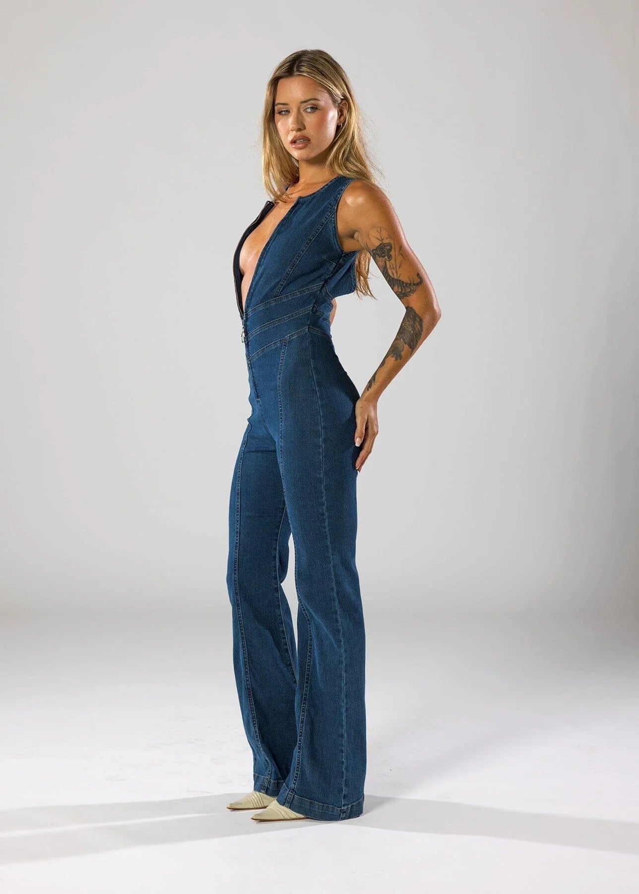 ACUEL™ DENIM JUMPSUIT | 50% KORTING - Bonfy.nl