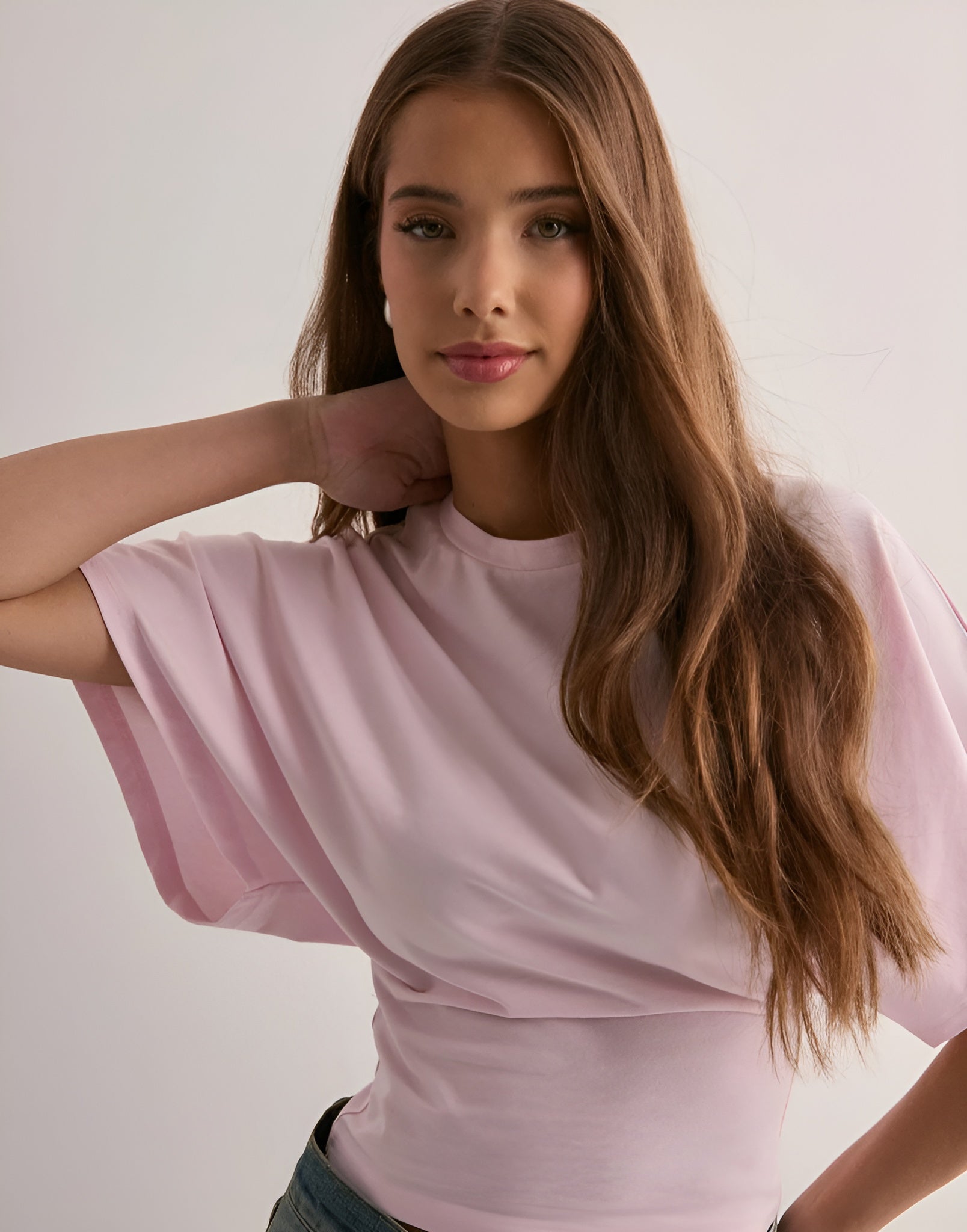 BELLA|WIDE SLEEVE TEE - Velvet-Rose London