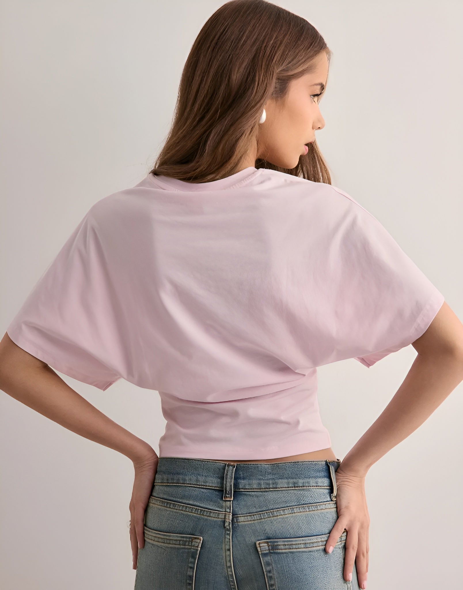 BELLA|WIDE SLEEVE TEE - Velvet-Rose London