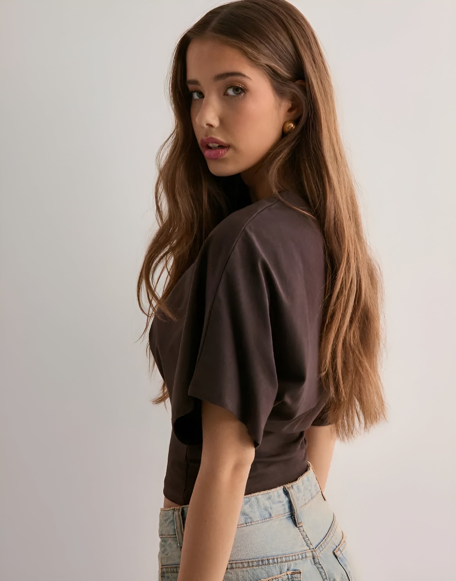 BELLA|WIDE SLEEVE TEE - Velvet-Rose London