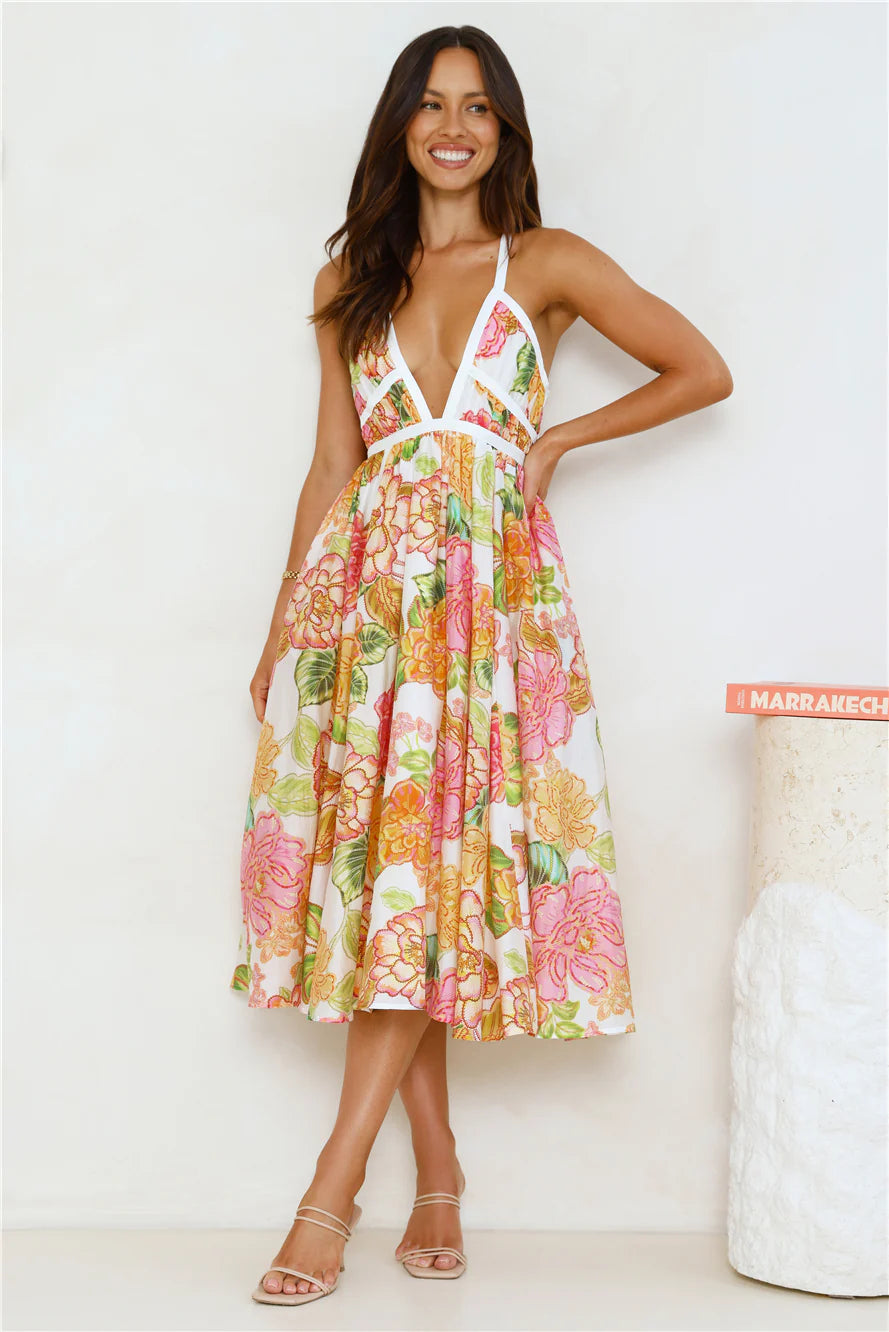 Lily|Midi Dress - Velvet-Rose London
