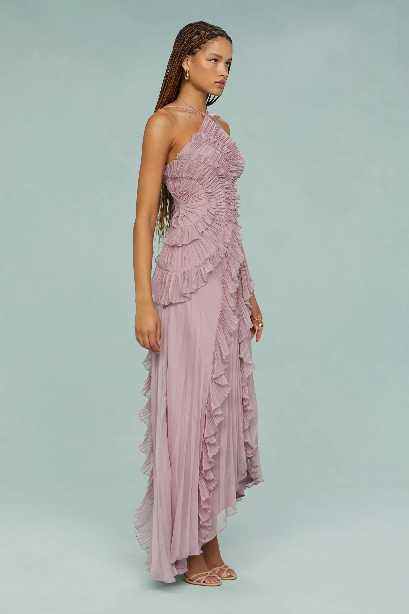 Amara|Halter Dress - Velvet-Rose London