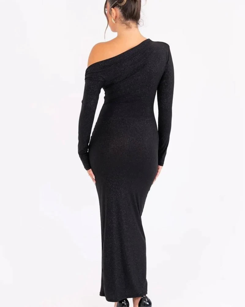 LOTTE | GLITTER MAXI JURK - Velvet-Rose London