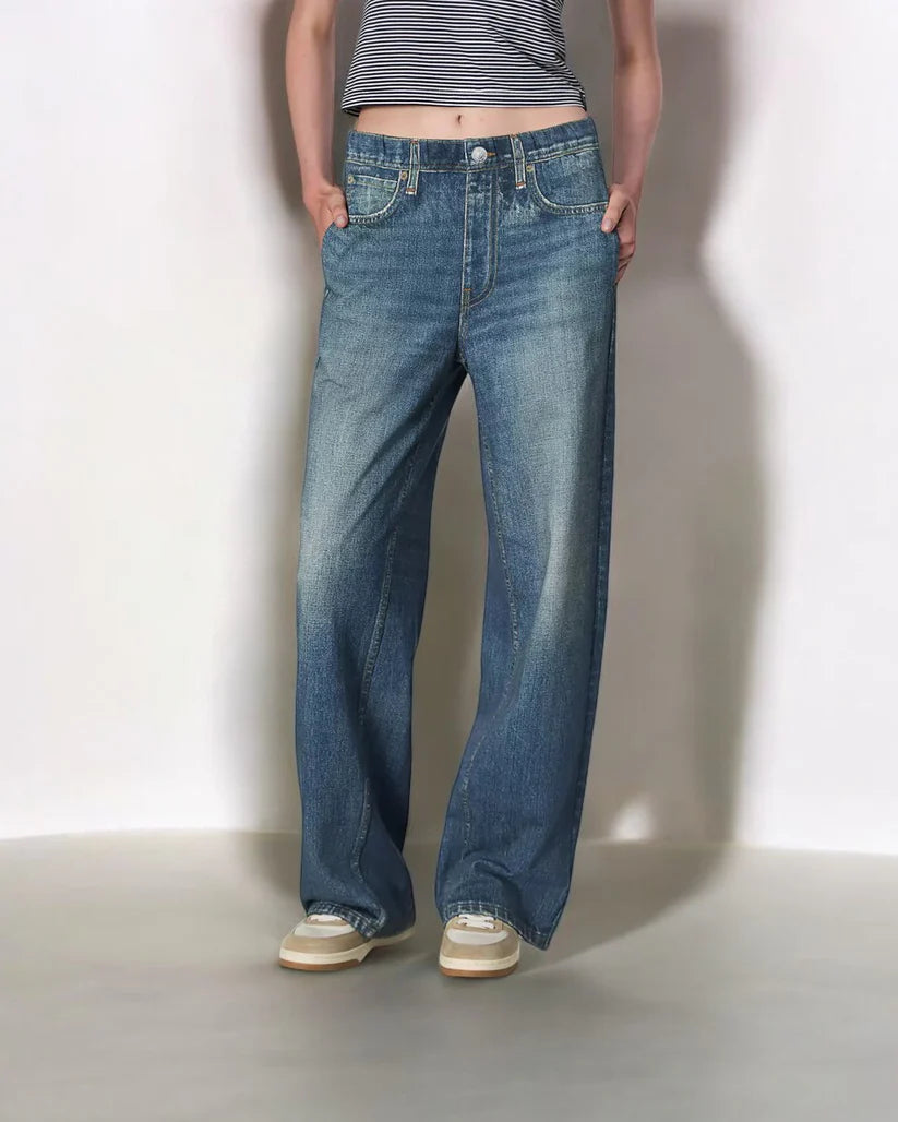 LILY|SWEATPANT JEANS - Velvet-Rose London