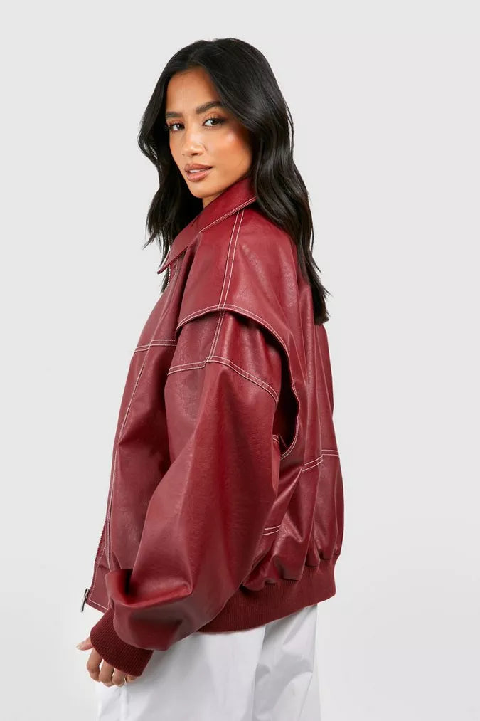 BELLA | VINTAGE LEREN JAS - Bonfy.nl