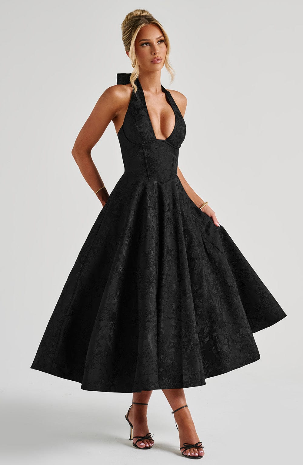 Sara|Midi Dress - Velvet-Rose London