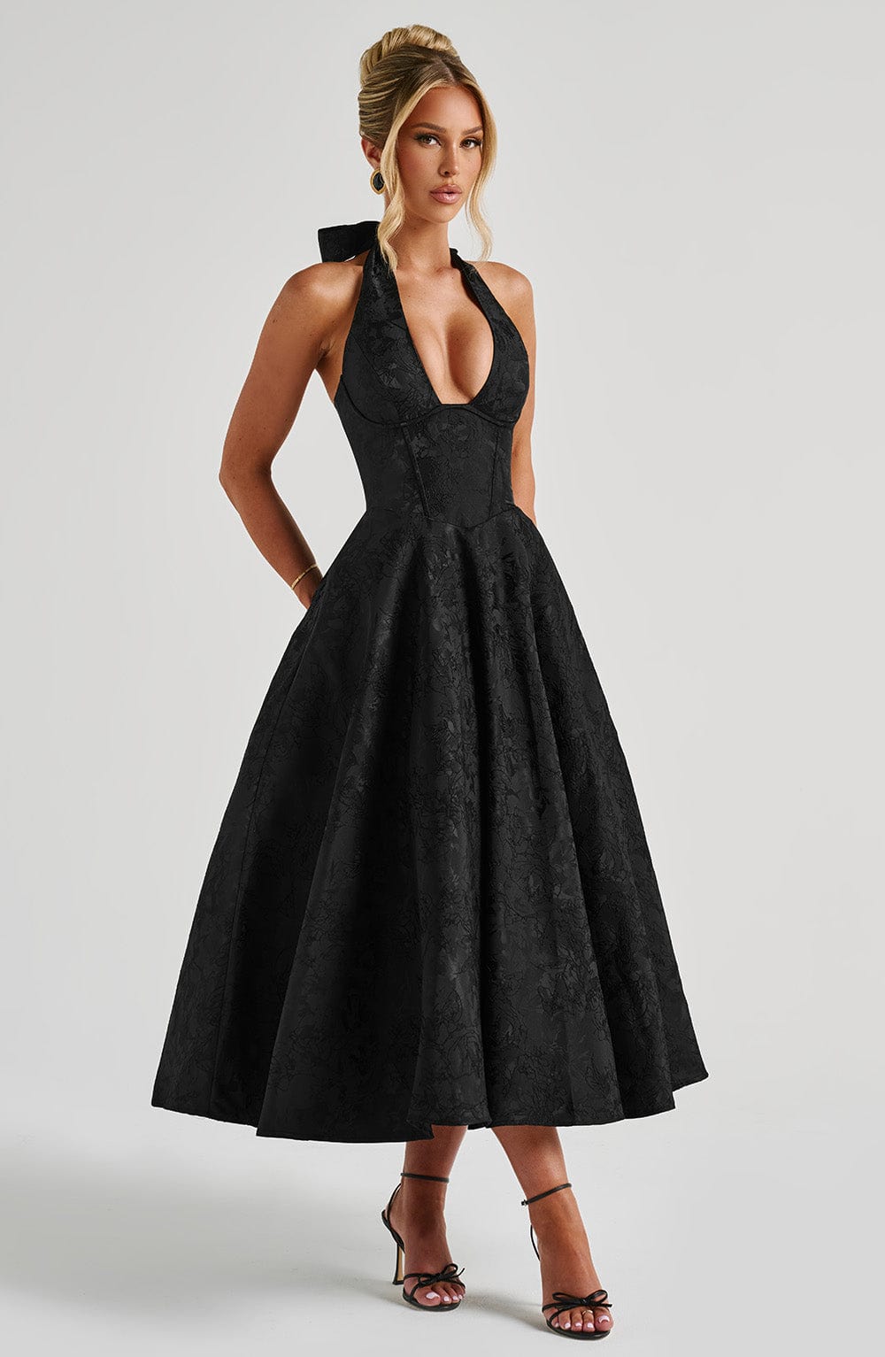 Sara|Midi Dress - Velvet-Rose London