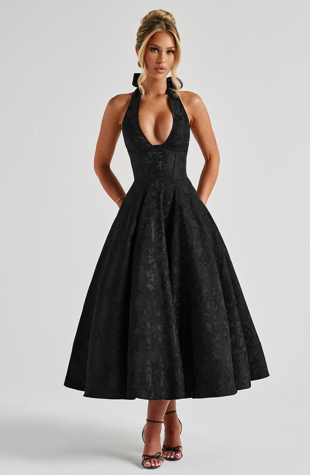 Sara|Midi Dress - Velvet-Rose London