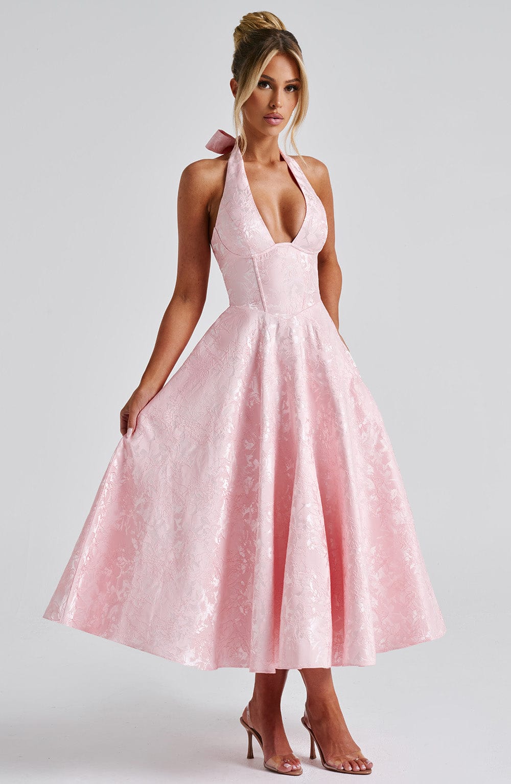 Sara|Midi Dress - Velvet-Rose London