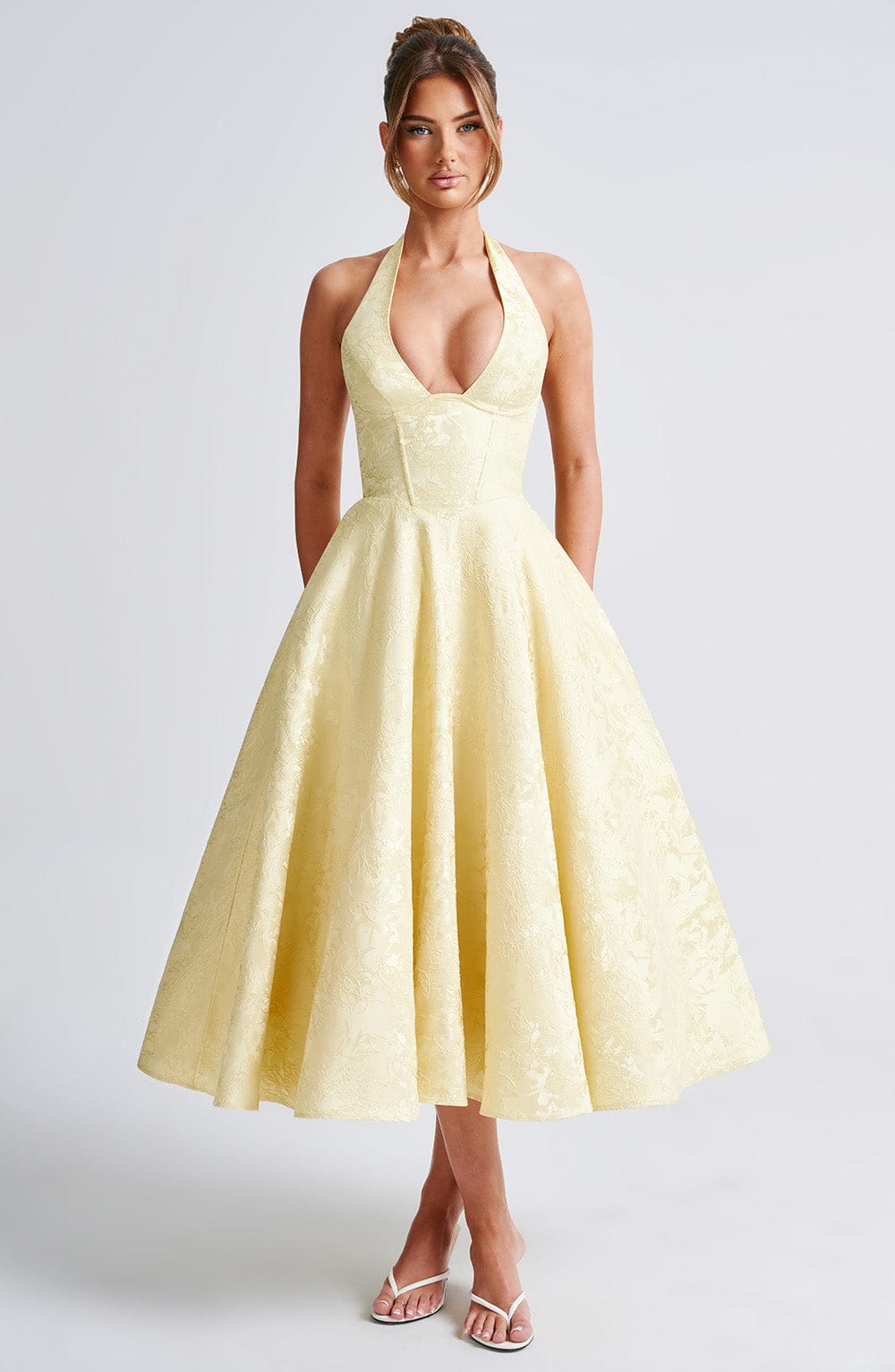 Sara|Midi Dress - Velvet-Rose London