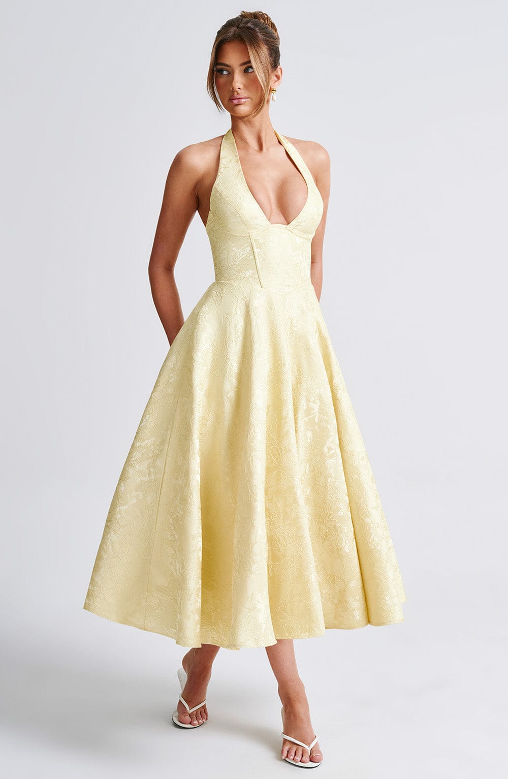 Sara|Midi Dress - Velvet-Rose London