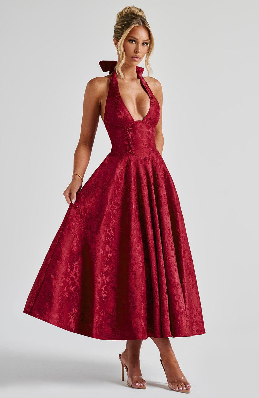 Sara|Midi Dress - Velvet-Rose London