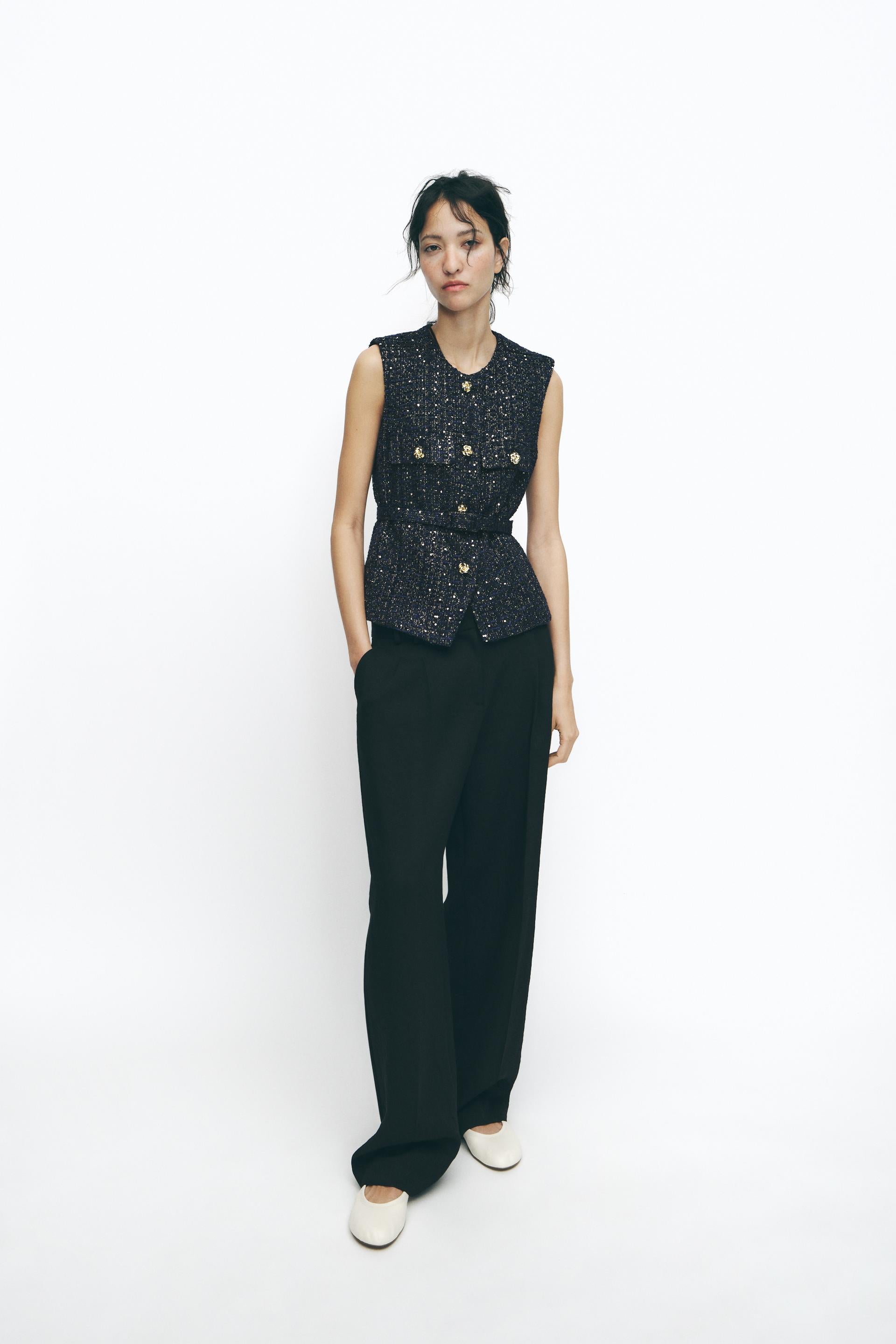 Elise|Tailored Gilet - Velvet-Rose London