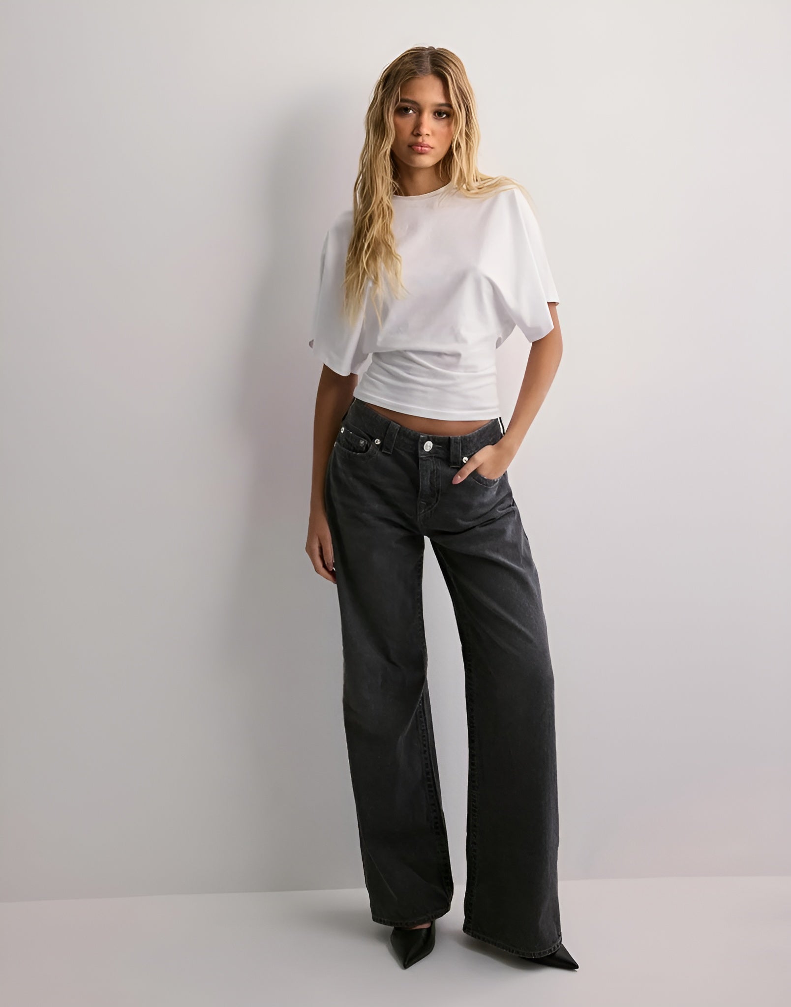 BELLA|WIDE SLEEVE TEE - Velvet-Rose London