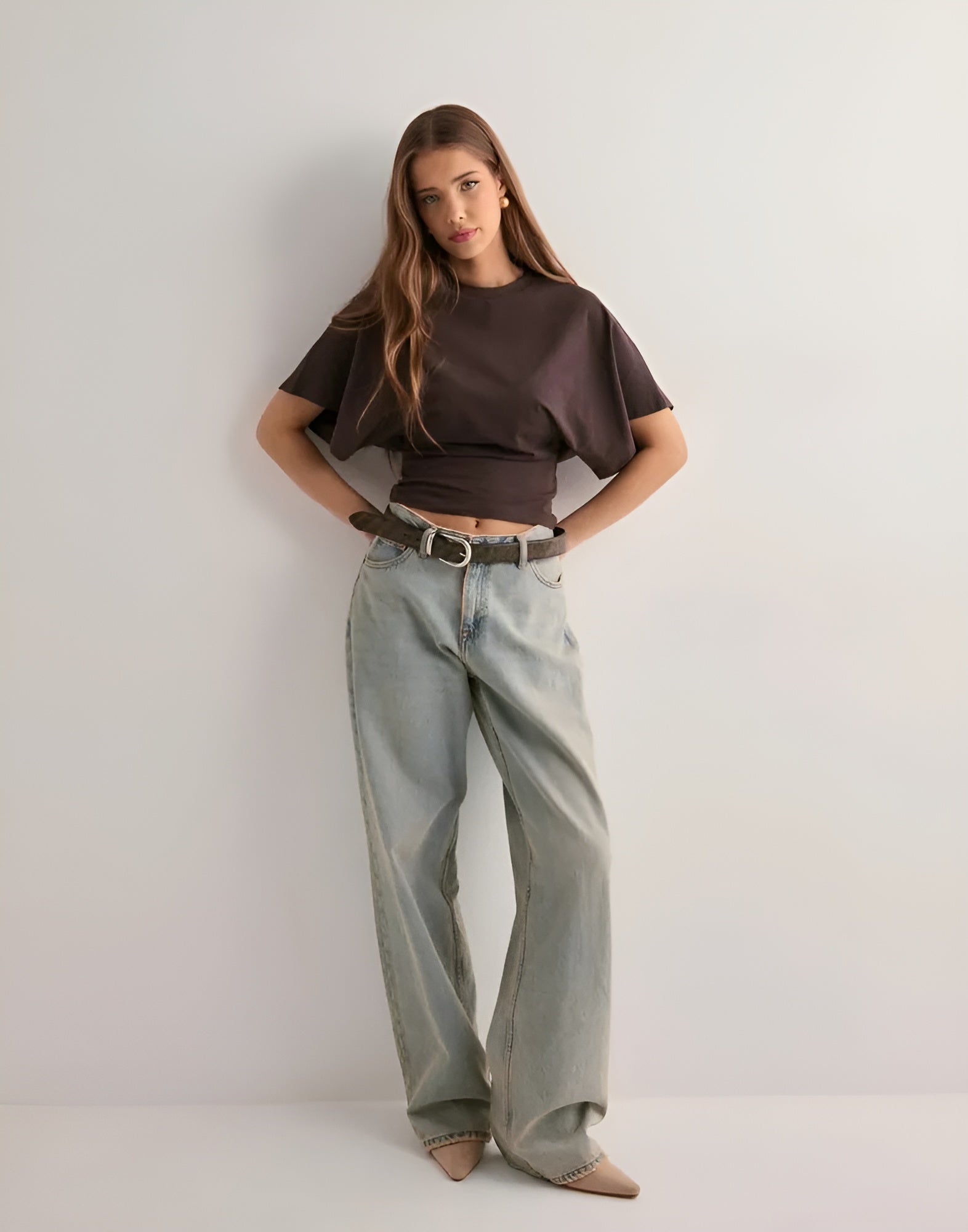 BELLA|WIDE SLEEVE TEE - Velvet-Rose London