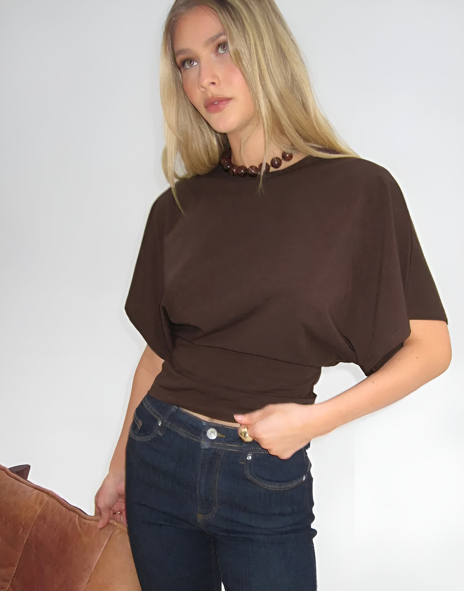 BELLA|WIDE SLEEVE TEE - Velvet-Rose London
