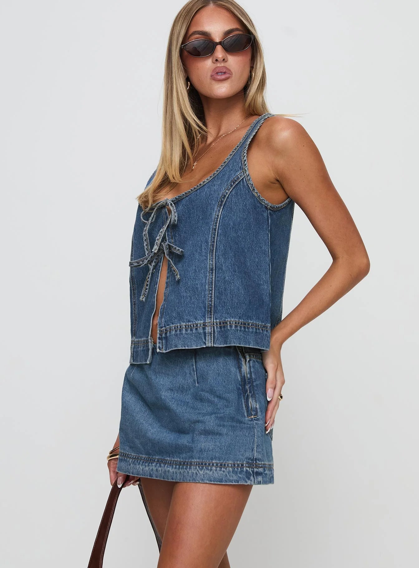 Stefenie|Denim Set - Velvet-Rose London
