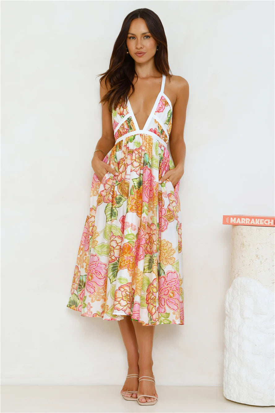 Lily|Midi Dress - Velvet-Rose London
