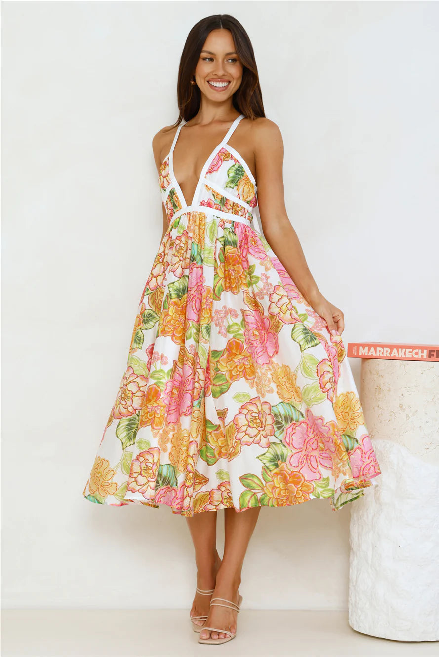 Lily|Midi Dress - Velvet-Rose London