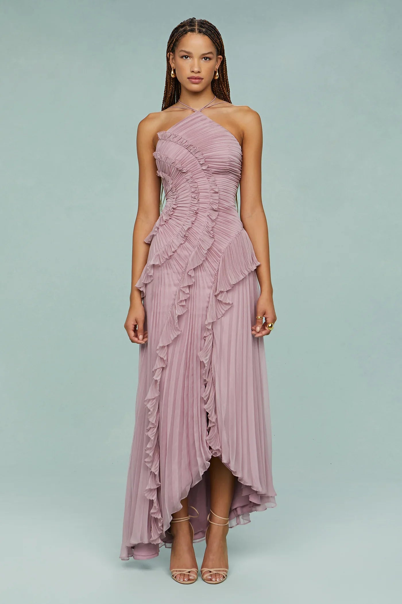 Amara|Halter Dress - Velvet-Rose London