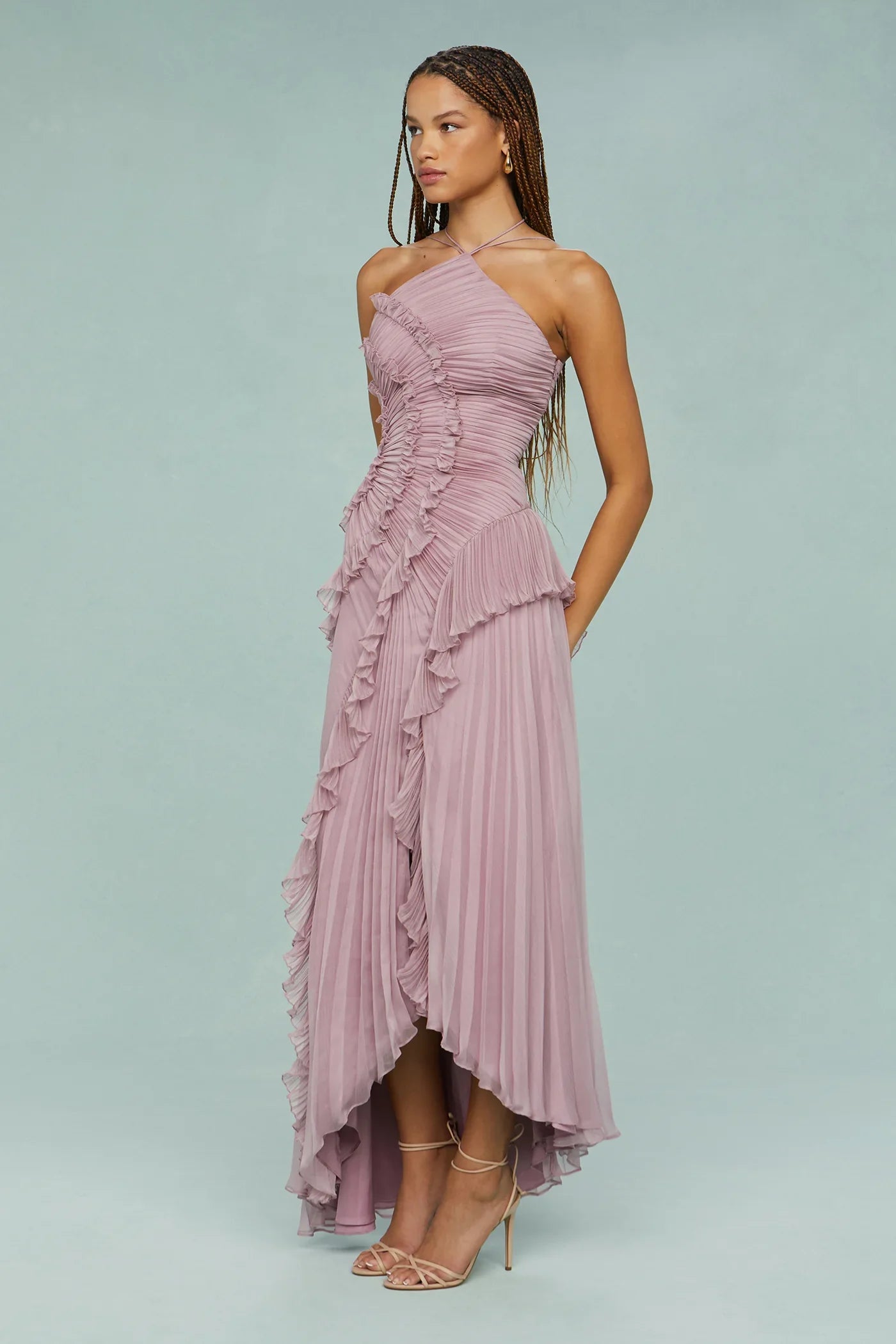 Amara|Halter Dress - Velvet-Rose London