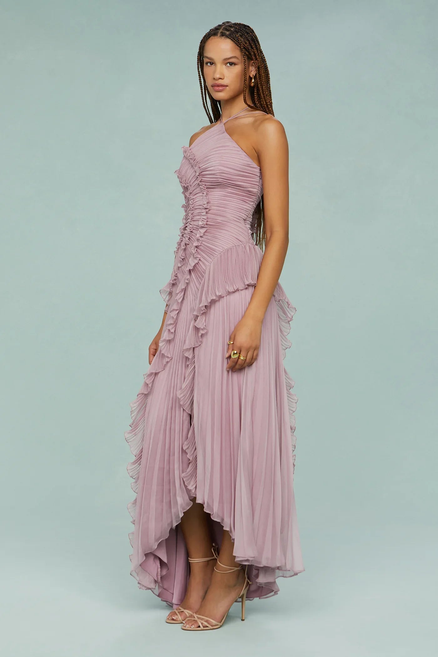 Amara|Halter Dress - Velvet-Rose London