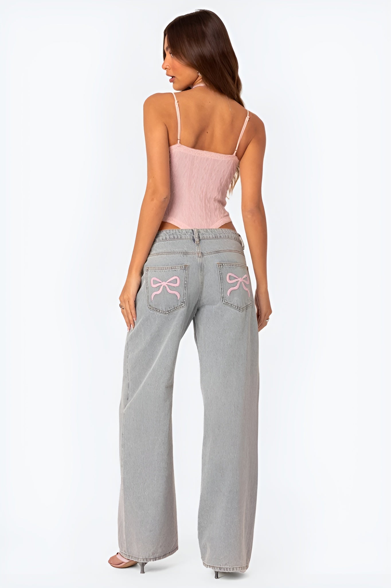 EMMA|BOW JEANS - Velvet-Rose London