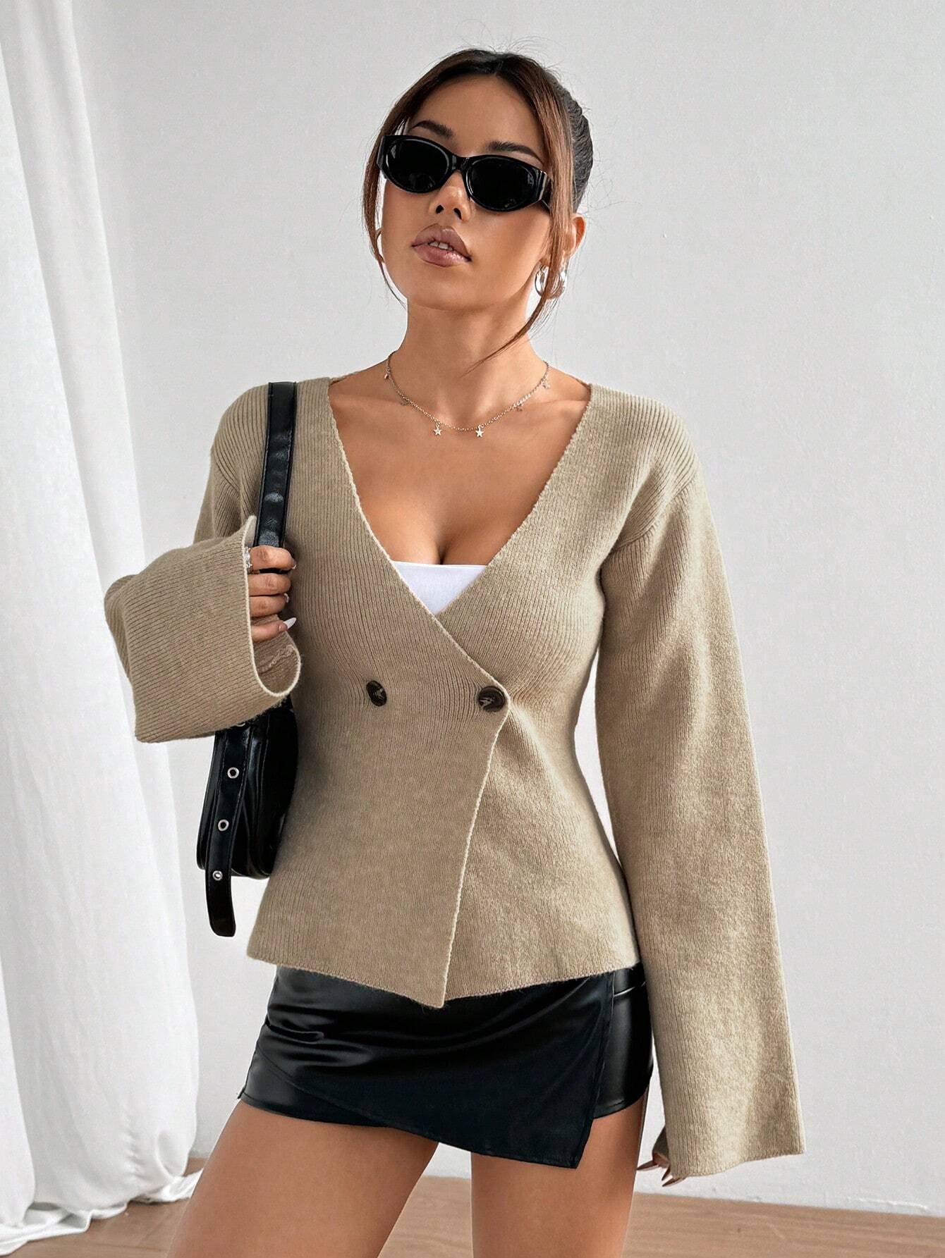 AMARA | KNOPEN CARDIGAN - Bonfy.nl