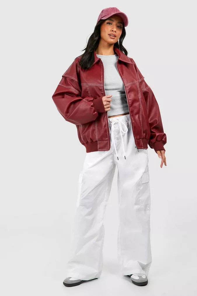 BELLA | VINTAGE LEREN JAS - Bonfy.nl