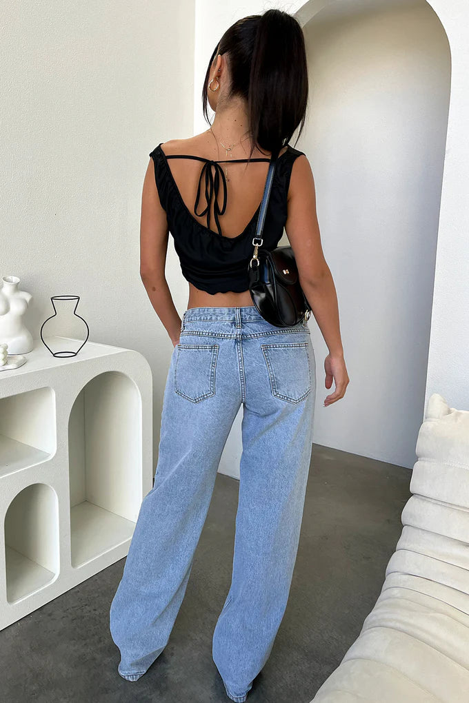 SKYE|Low-Rise Jeans - Velvet-Rose London